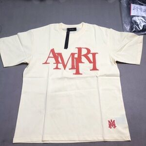 AMIRI Yellow and Red Graphic Tee